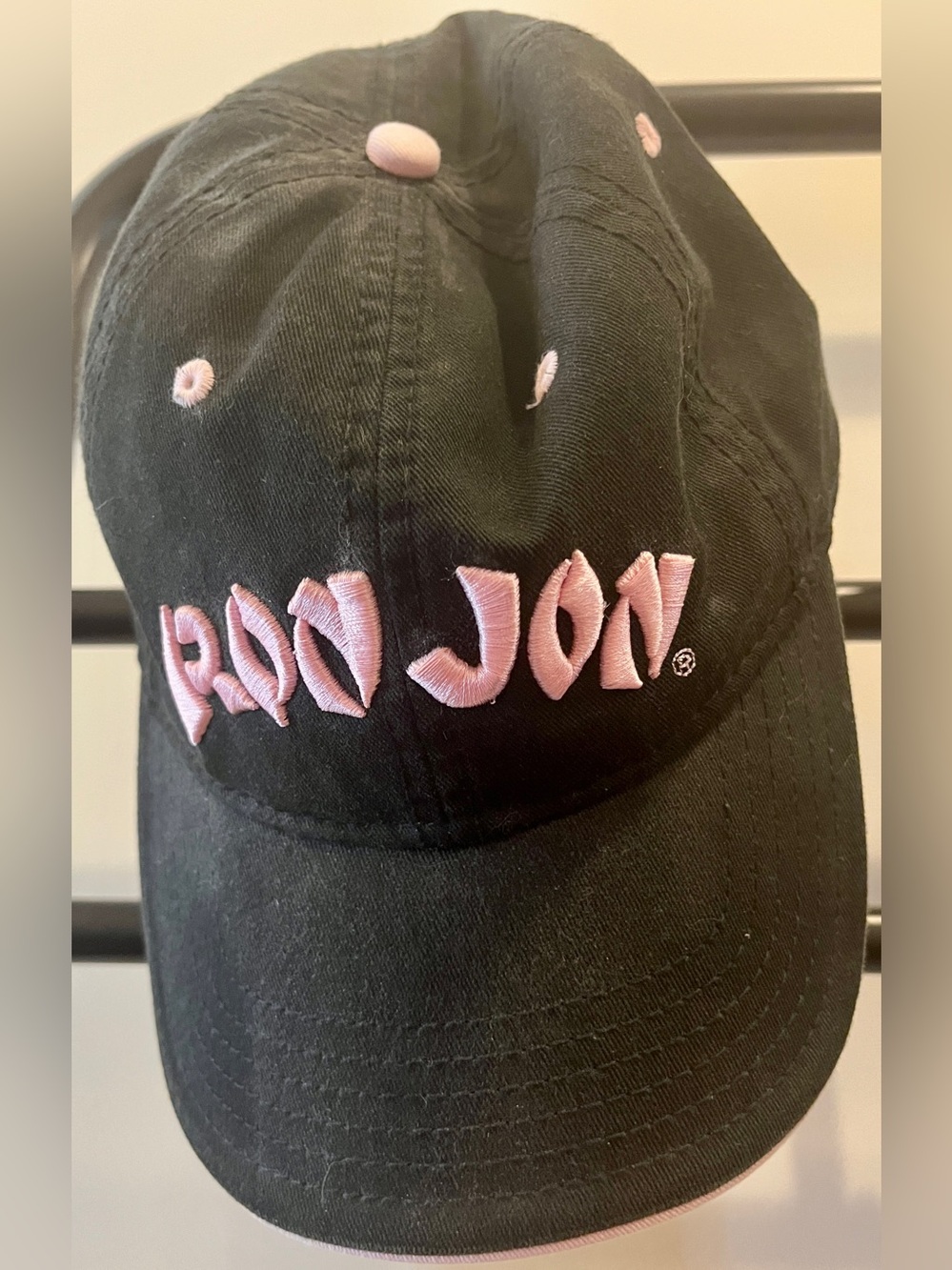 Ron Jon Surf Shop Black/Pink Accents Cap/Hat Buckle Adjustable Back Woman